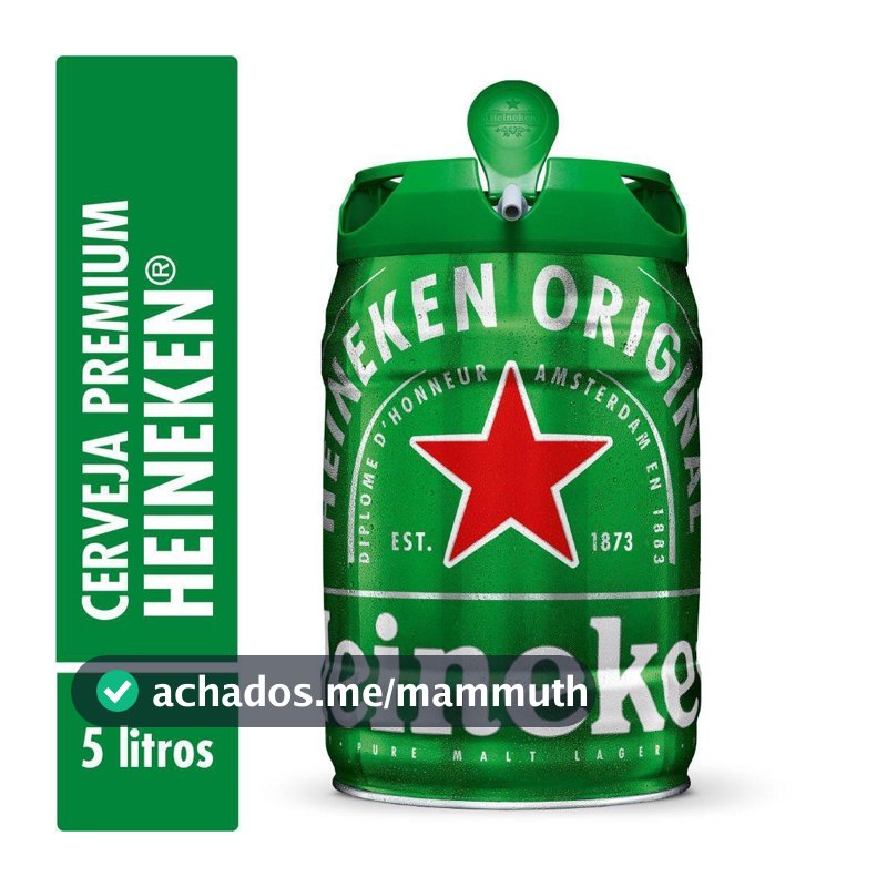 Cerveja Premium 5L Barril Heineken