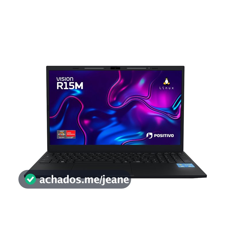 Notebook Positivo Vision Ryzen 5-5625U 8GB 256GB 15" Linux MiniTela - R58256BI-15