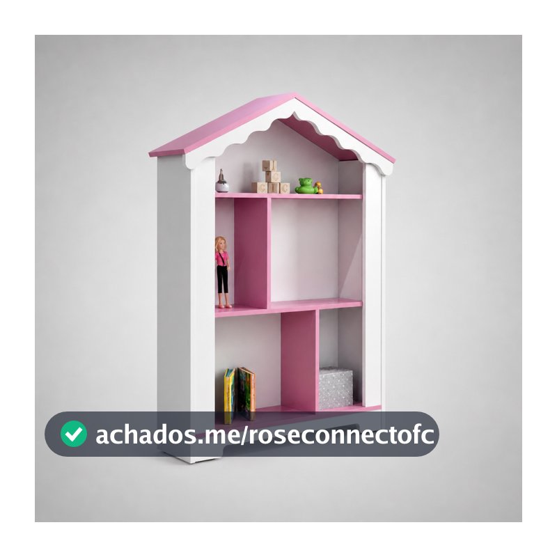 Estante Organizadora de Brinquedos Quarto Infantil Menina Blogueirinha MDF