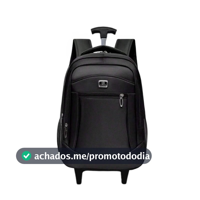 Mochila de Rodinha Carrinho Reforçada Executiva Notebook Escolar Multifuncional