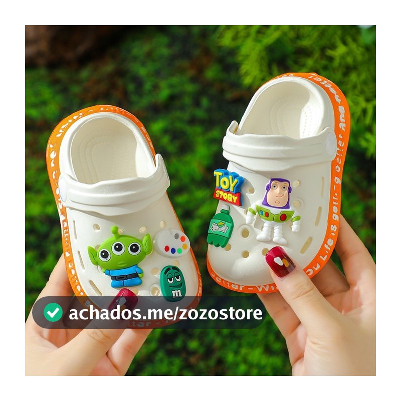 Babuche Infantil Sandálias Infantis Meninos Meninas Material EVA Sapatos infantis de desenho animado