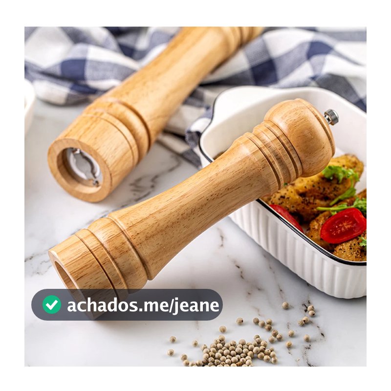 Moedores De Sal Pimenta Especiarias Em Madeira Premium  Decoração da cozinha