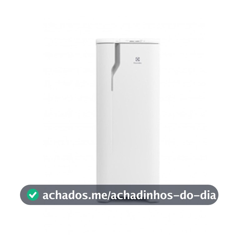 Geladeira Electrolux 240L RE31 Porta Branca Degelo Fácil