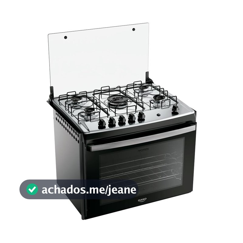 Fogão 5 Bocas Embutir Dako Supreme Mesa de Inox A Gás Bivolt