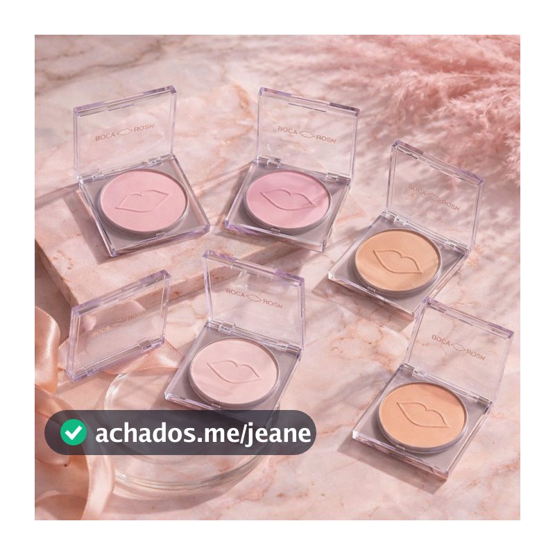 Pó Compacto Translúcido Boca Rosa 9g – Efeito Matte, Controle de Oleosidade e Fixação Duradoura
