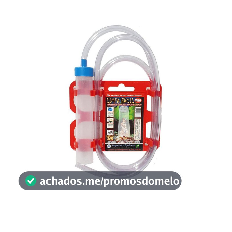 Sifonador Limpa Fácil Sifão Aquario Pequeno AquariumSystems