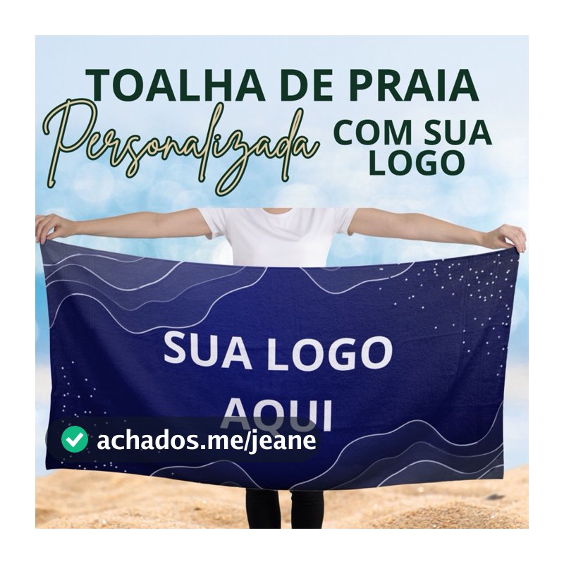 Kit 25 Toalhas de Praia Personalizadas com Sua Logo | Brindes Corporativos, Empresas, Aniversários e Eventos