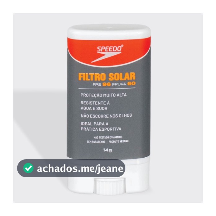 Protetor Filtro Solar Facial Sem Fragrancia Speedo Stick fps96 PINK CHEEKS promoção