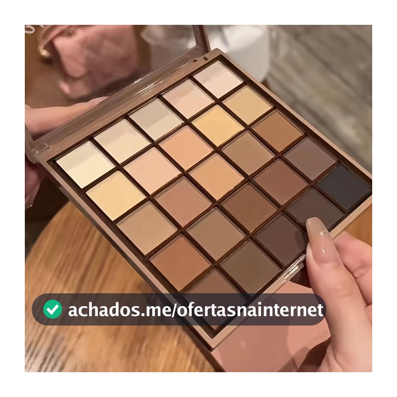 Paleta de Sombra dos Olhos, 25 Tons, Efeito Maquiagem Mate, Tons Cinza Neutro e Terra Marrom, Tons de Inspiração Café e Chocolate, Criar Maquiagem Tudo Combinado