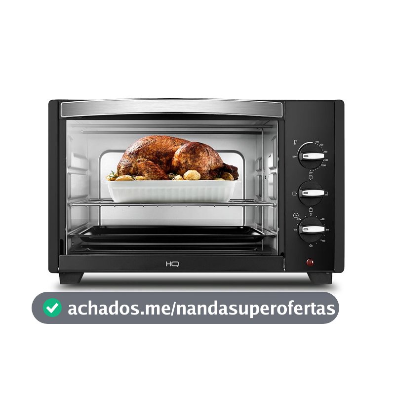 Forno Elétrico HQ 48 Litros HQ48D 1600W Preto 127V