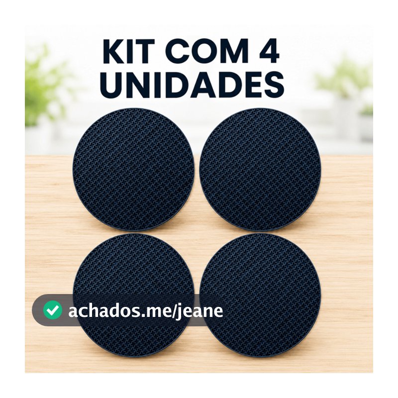 Kit 4 Descanso Panela Silicone Fogão Indução Almofada Protetora Cooktop 4un