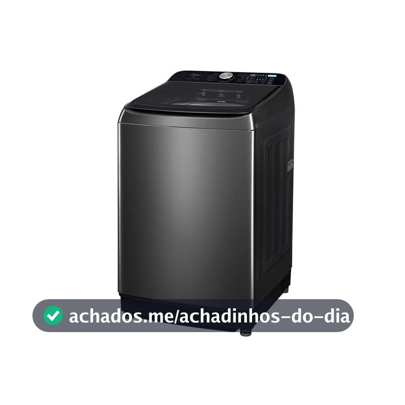 Lavadora de Roupas Midea 14,5 kg Wave Impeller Titanium 127V MA512W145/GK-04