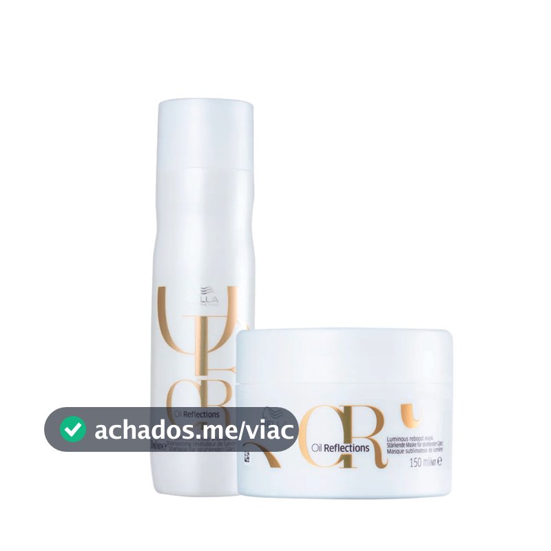 Kit Oil Reflections Shampoo 250ml e Máscara 150ml - Wella