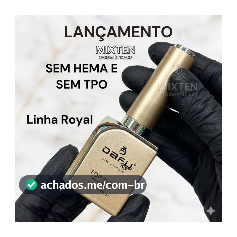 Top Coat Para Unha Gel Alto Brilho Uv Led 12 Ml C/ Anvisa - Dafu