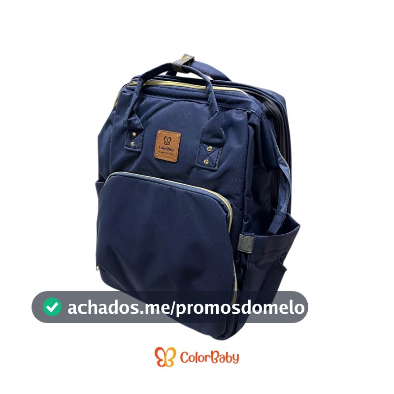 Mochila Bolsa Maternidade - com Berço Portátil, Térmico, Impermeável e Multifuncional - ColorBaby
