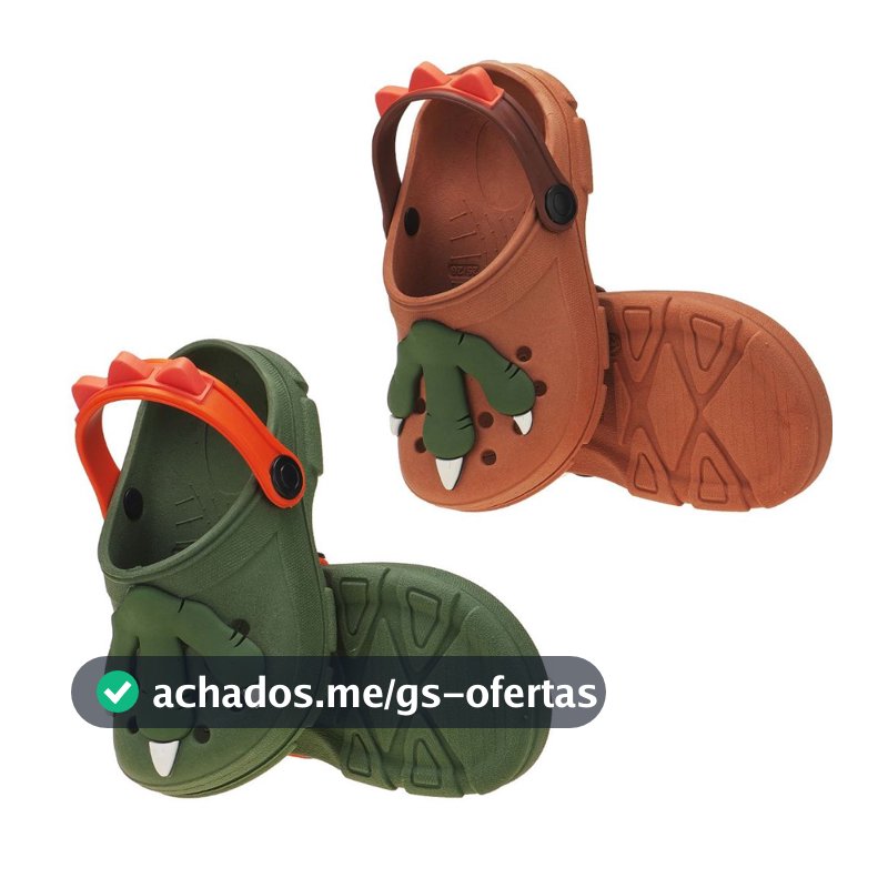 Sandália Menino Infantil Babuche Menino Garra Dino