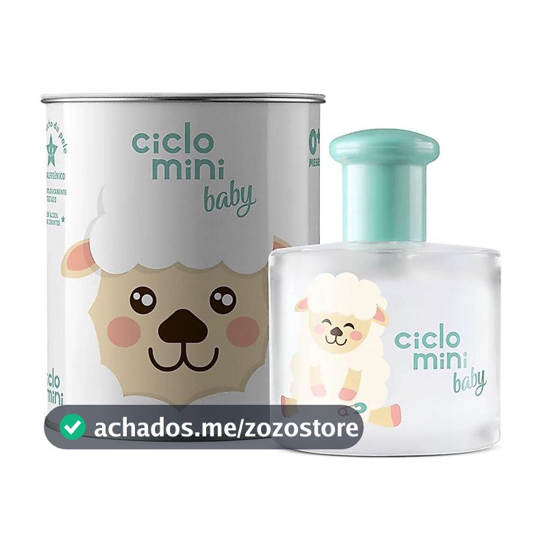 Água de Colônia Beé Bebê Suave 100ml Baby Lata Decorativa Kids Ciclo Cosmeticos