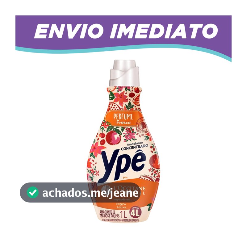 Amaciante Concentrado Ninfa das Águas 1L Ypê por L'occitane
