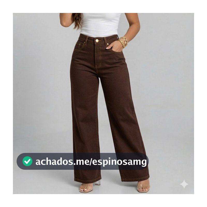 Calça jeans Wide leg  Cintura Alta