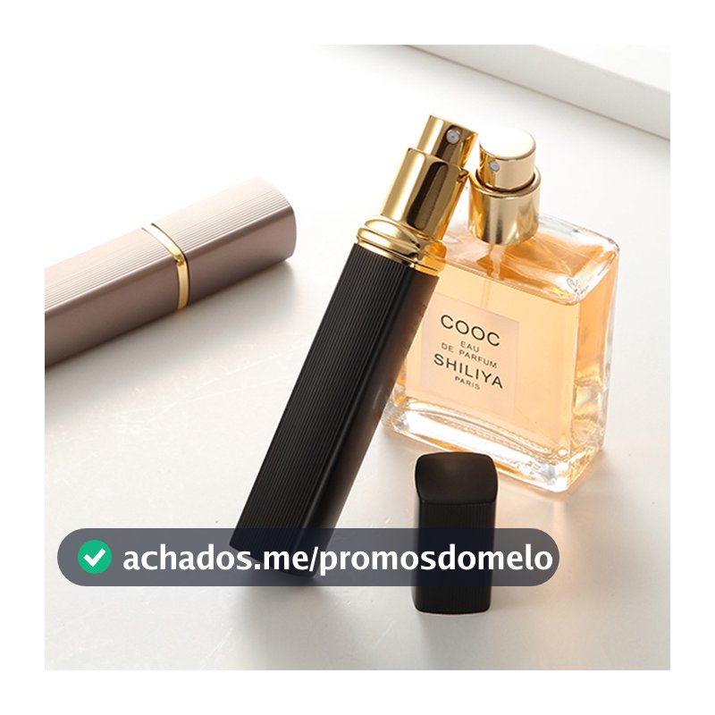 Porta Perfume Recarregável Reutilizável Decant para Bolsa, Bolso e Viagem