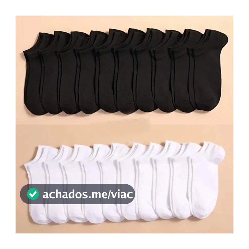 Kit 3/6/12/18 Pares de Meias Soquete Cano Curto Masculina Feminina Unissex varejo