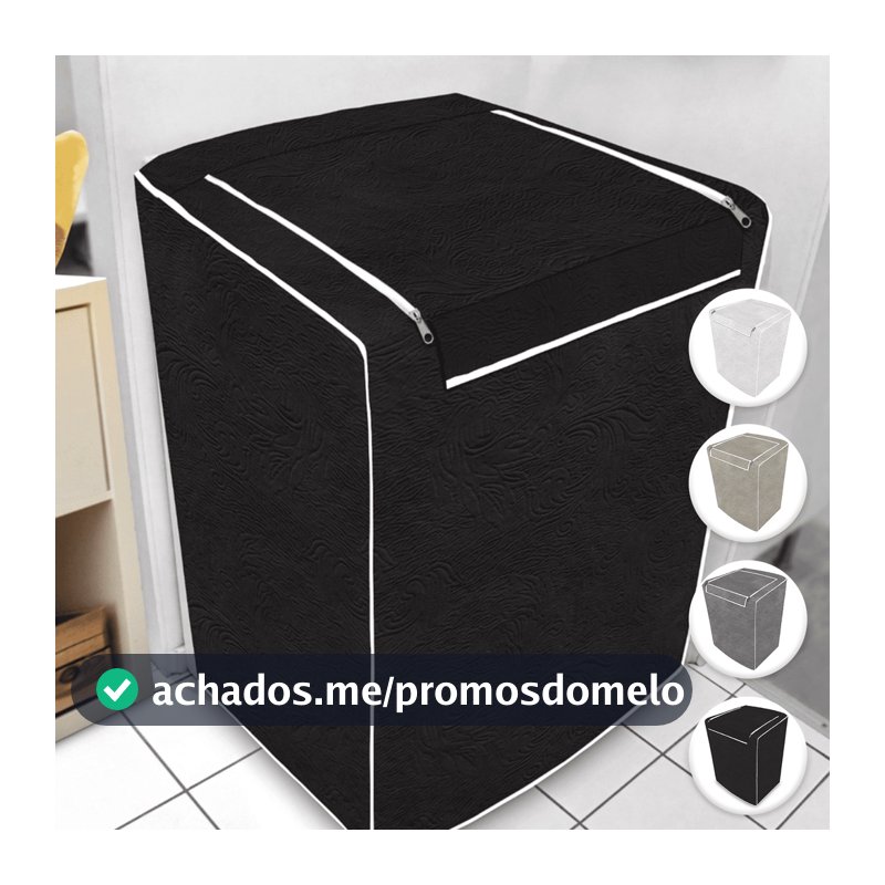 Capa para Máquina de Lavar Impermeável Com Zíper Todos Tamanhos e Marcas Electrolux Brastemp Consul Colormaq
