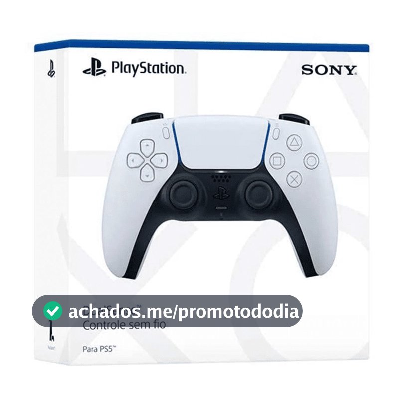 Controle Sem Fio Sony DualSense Para PlayStation 5 Branco