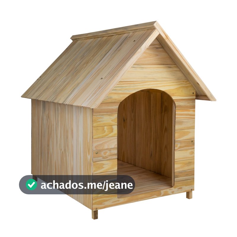 Casa Casinha De Cachorro em Madeira Sem Pintura Grande N5