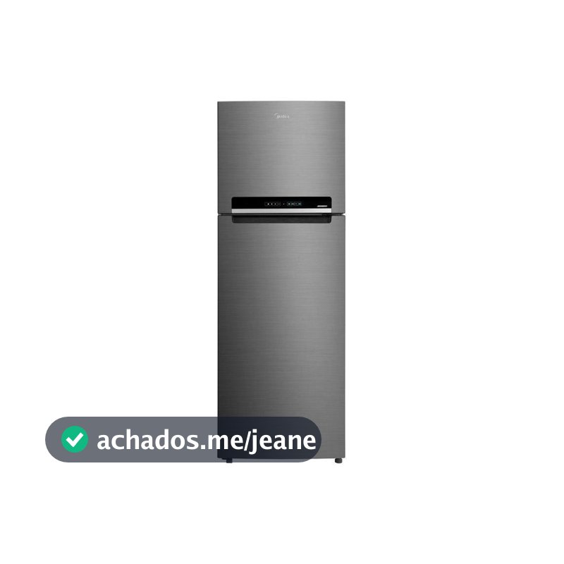 Geladeira/ Refrigerador Midea Frost Free Duplex Inox 394L