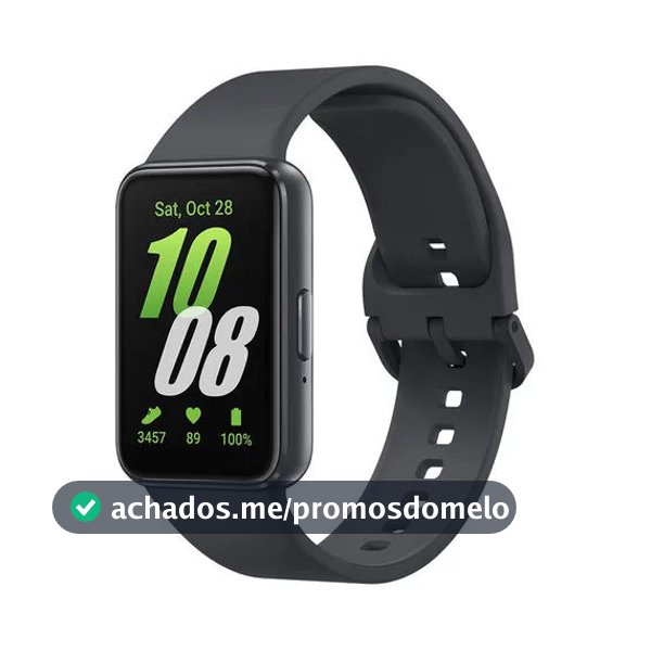 Smartwatch Samsung Galaxy Fit 3 Sm-R390 Relógio Digital 40mm Grafite