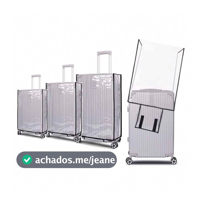 1 Peça Capa De Mala Transparente Em Pvc À Prova D'água, Protetor De Viagem Para Malas