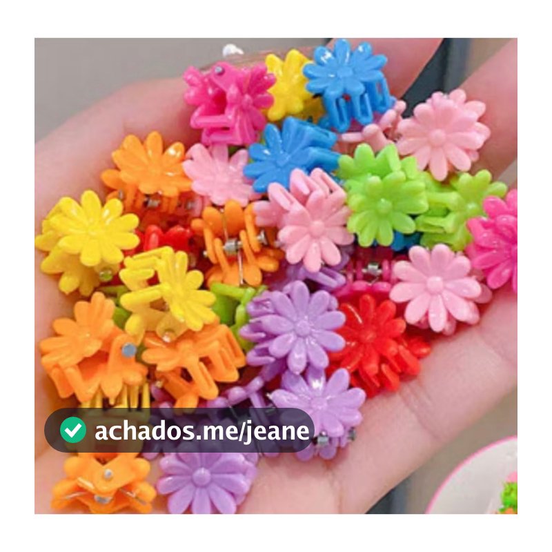 KIT 100 unidades Candy Color Mini Small Grab Clip Children's Hair Accessories