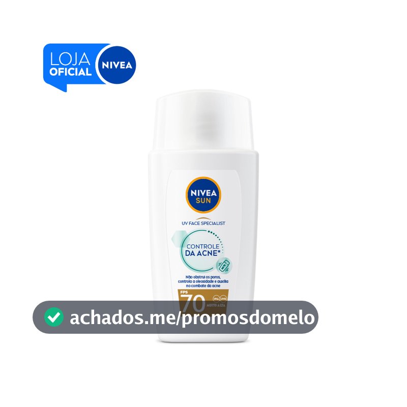 NIVEA SUN Protetor Solar UV Face Specialist Controle da Acne FPS 70 40ml