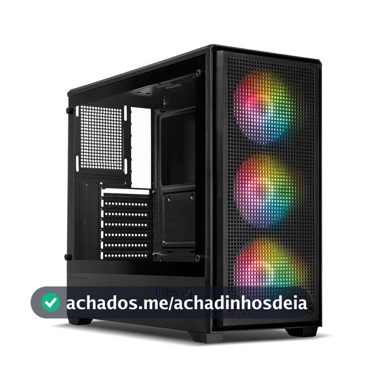 Gabinete Gamer Mancer Mugen, Full-Tower, Lateral de Vidro, Preto, MCR-MGN-BK