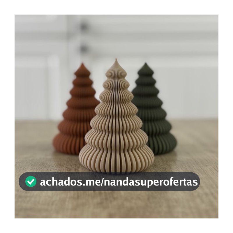 Mini Árvore de Natal Moderna em Impressão 3D – Decoração Minimalista