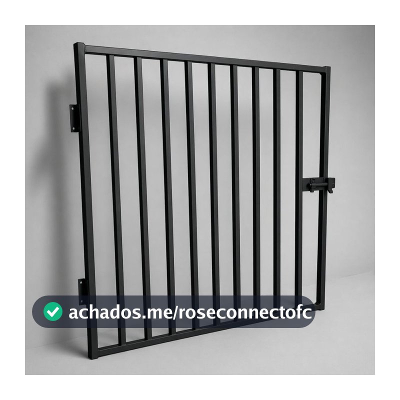 Portão Grade de Segurança Pet, Crianças Facil Instalação Porta ou Parede Sob Medida - Aço Metalon