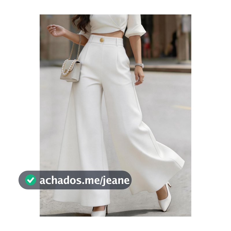 Calça Pantalona Feminina De Cor Sólida Adequada Para Uso Diário, Volta Às Aulas, Festa, Aeroporto