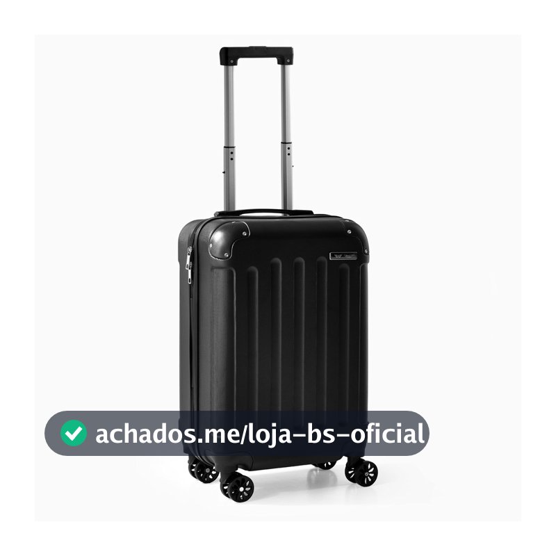 Mala de Viagem Bordo Mão Pequena ANAC 55x35x23 10kg Abs com Cadeado com 4 Rodinhas 360 Bagagem Avião