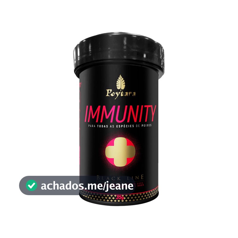 Poytara Black Line Immunity 35g Ração Peixes Melhora a Saúde