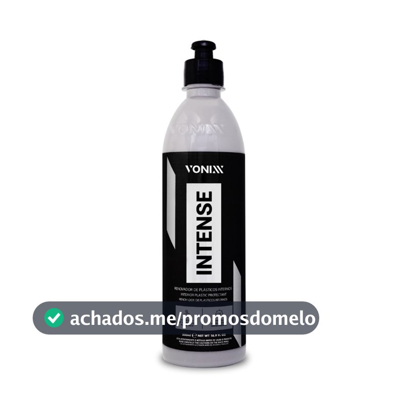 Vonixx Intense Revitalizador Renovador De Plásticos Proteção Uv 6meses Intense Vonixx