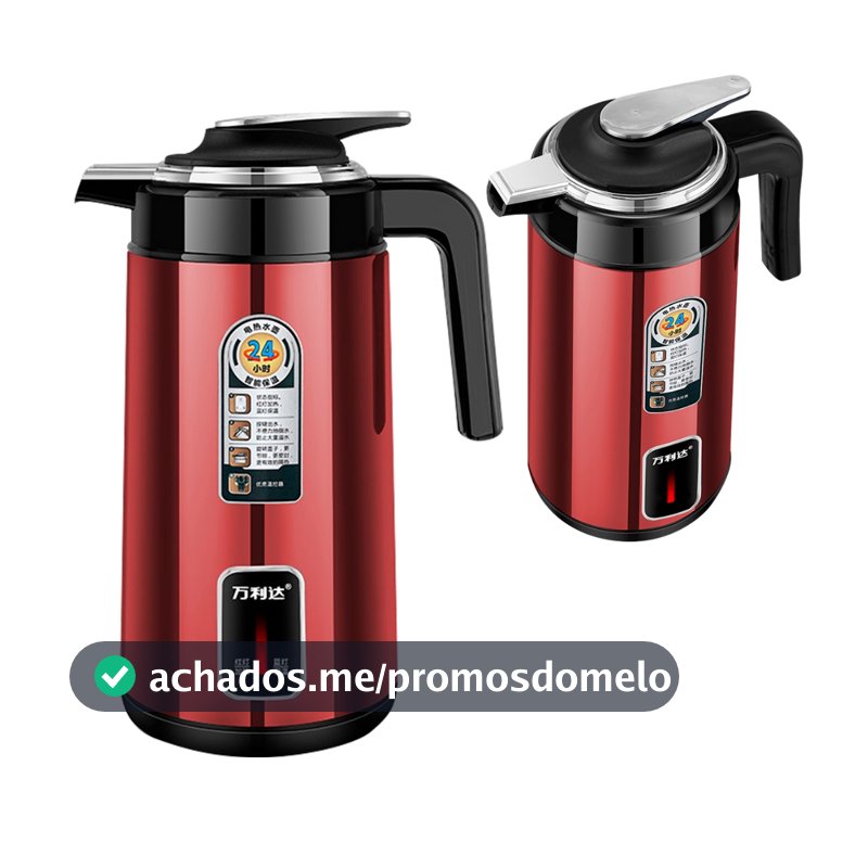 Chaleira Elétrica Inox 1.8L 1350W Base 360° Desligamento Automático Rápida Café Chá Moderna Segura Top