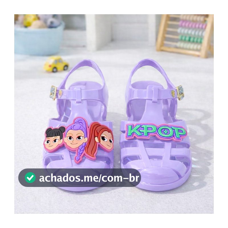 Sandália infantil Femininas Kpop Papetes Meninas Guerreiras Lev e Confortável Alegre Passeio Escolas