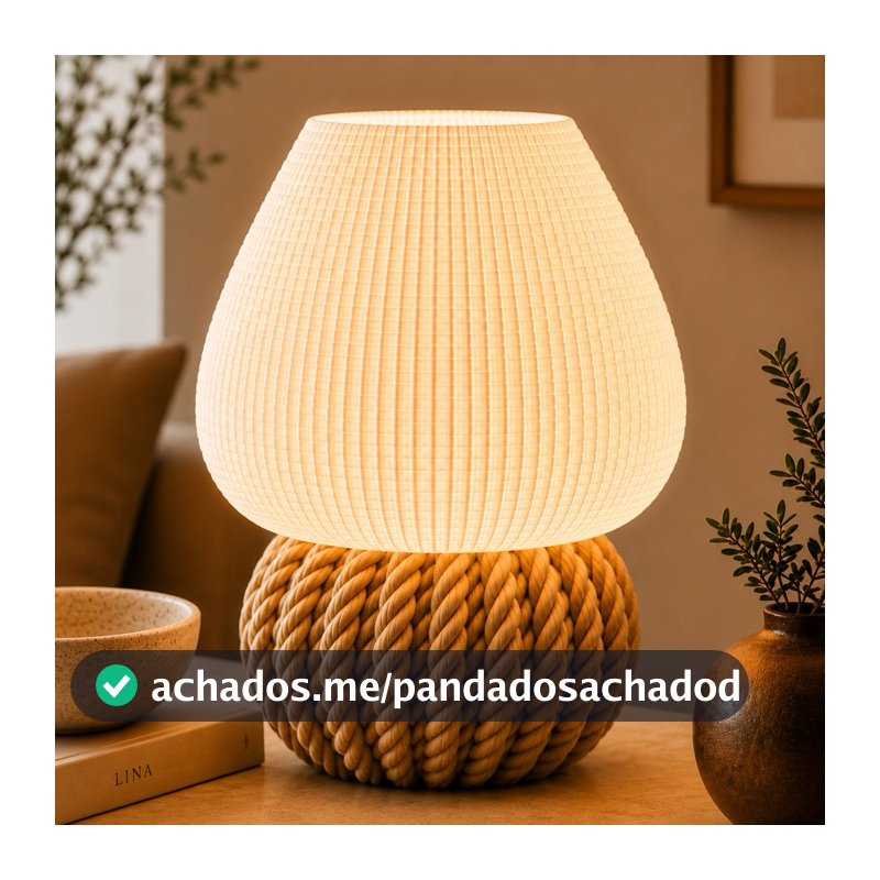 Luminária Varanasi |    Abajur de Mesa Moderno LED Decoração Sala Quarto Escritório