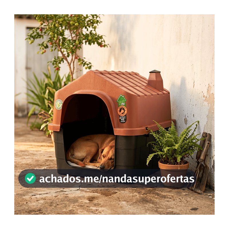 Casinha de Cachorro Extra Grande Porte N5 Desmontavel Casa Plastica com Proteção UV Resistente