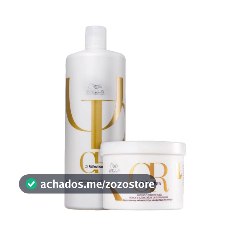 Kit Wella Oil Reflections Shampoo 1L e Máscara 500g