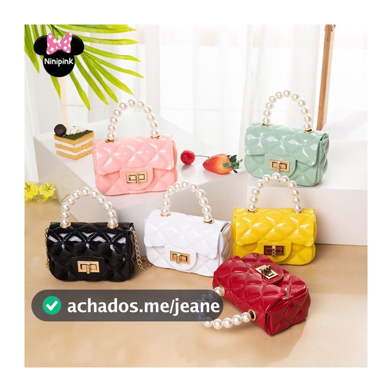 Bolsinha Infantil Mini Bag Blogueirinha Transversal Pérolas