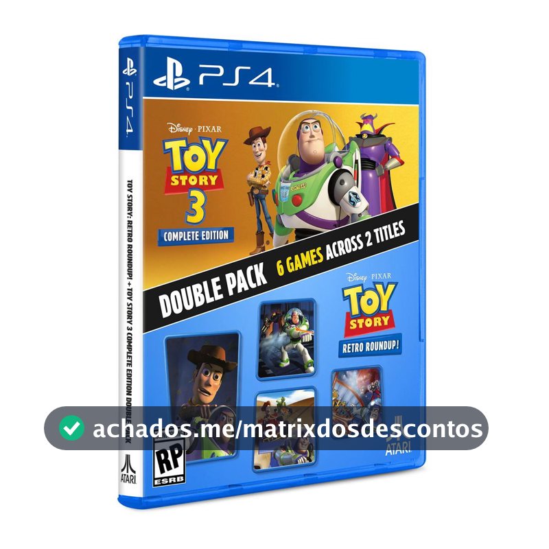 Toy Story Retro Roundup! + Toy Story 3 Complete Edition Double Pack PS4 Midia Fisica