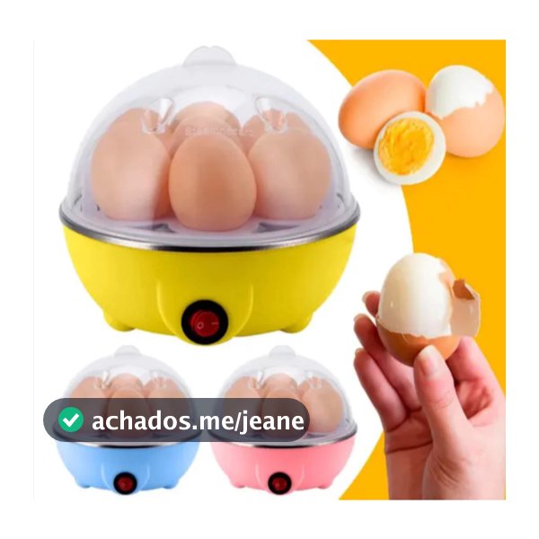 Cozedor de Ovos Elétrico Multifuncional Até 7 Ovos 110V Pronta Entrega