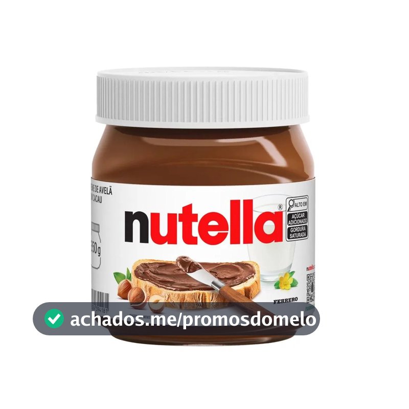 Nutella 350g Creme de Avela Cacau Pote