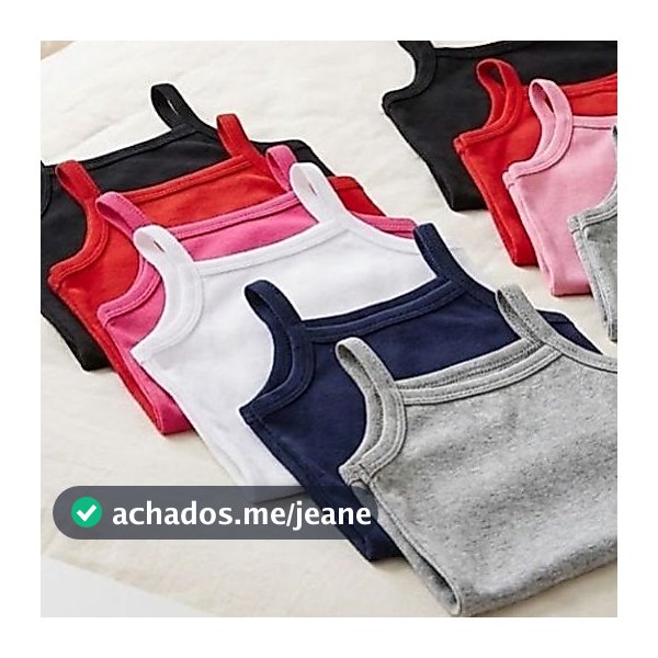 Kit Blusa Alcinha Menina 2 ao 14 Anos Infantil Verão Calor Algodão